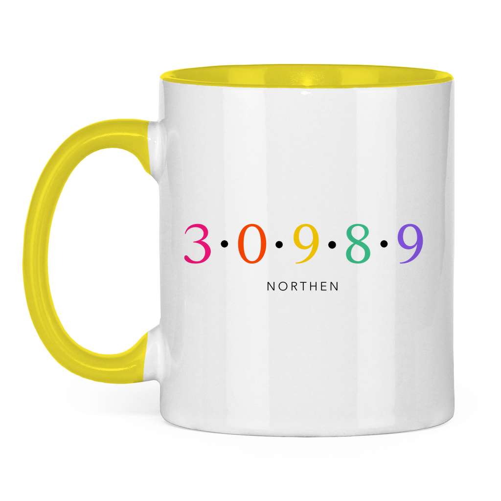 Tasse zweifarbig "30989 Northen bunt"