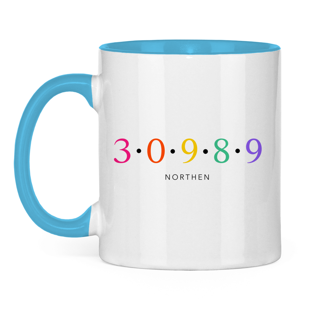 Tasse zweifarbig "30989 Northen bunt"