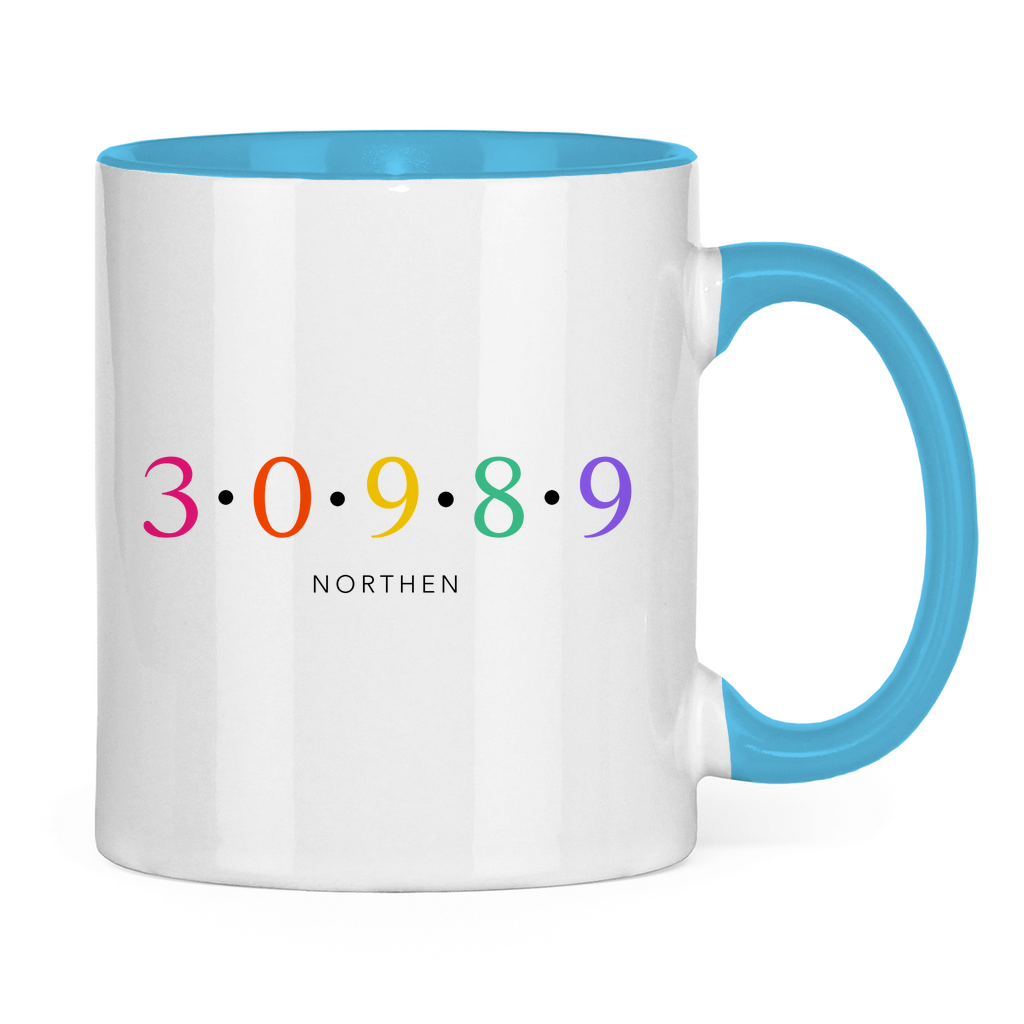 Tasse zweifarbig "30989 Northen bunt"