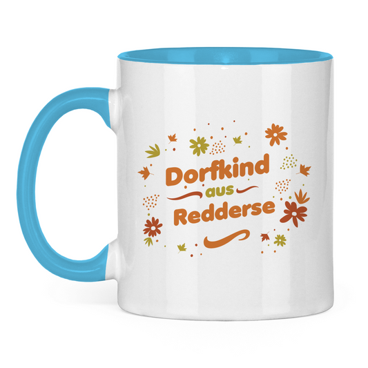 Tasse zweifarbig "Dorfkind aus Redderse"