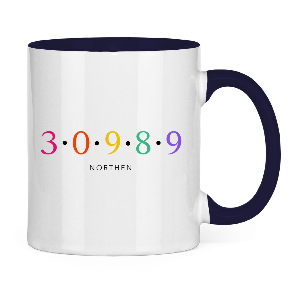 Tasse zweifarbig "30989 Northen bunt"