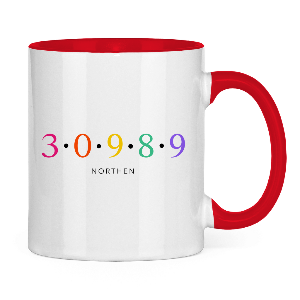 Tasse zweifarbig "30989 Northen bunt"