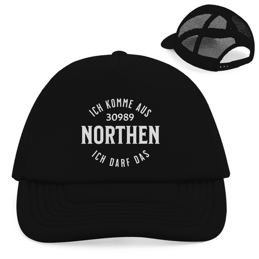 Retro Trucker Cap "Ich komme aus 30989 Northen - Ich darf das"