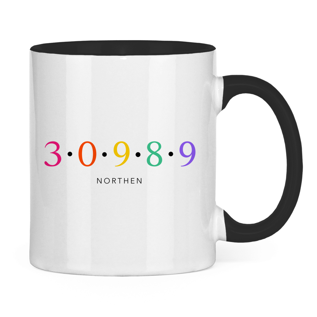 Tasse zweifarbig "30989 Northen bunt"