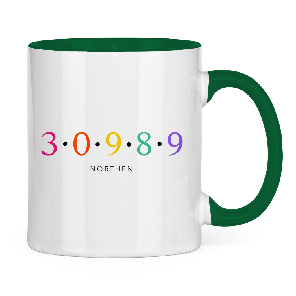 Tasse zweifarbig "30989 Northen bunt"