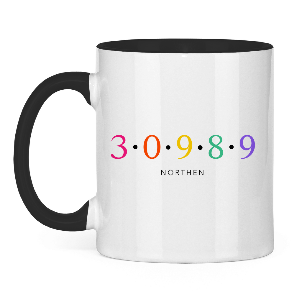 Tasse zweifarbig "30989 Northen bunt"