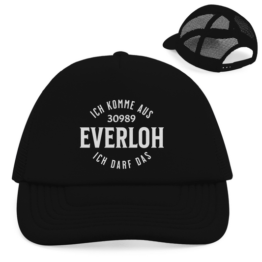 Retro Trucker Cap "Ich komme aus 30989 Everloh - Ich darf das"