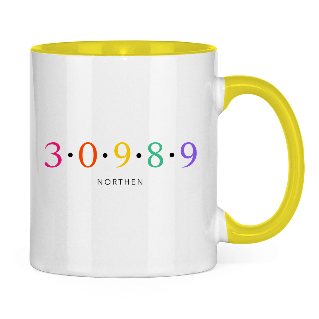 Tasse zweifarbig "30989 Northen bunt"