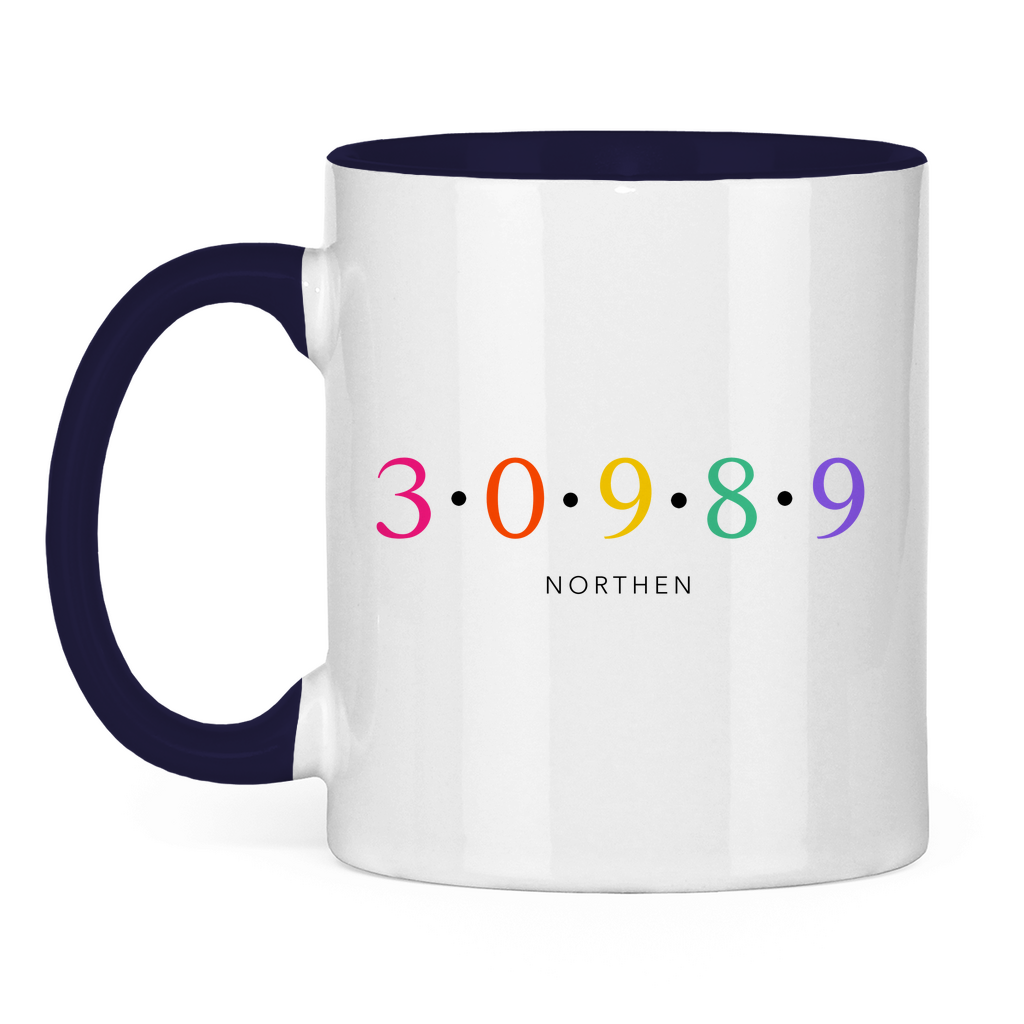 Tasse zweifarbig "30989 Northen bunt"