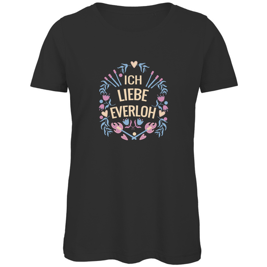 Damen Bio T-Shirt "ICH LIEBE EVERLOH"